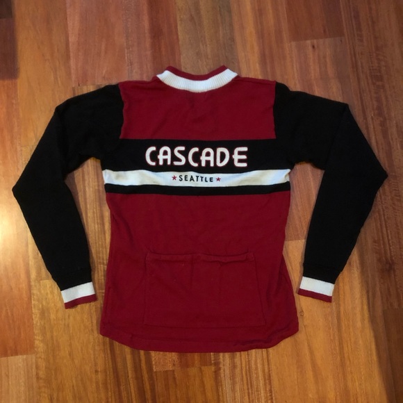 Cascade Bicycle Club 100% Merino Wool Long Sleeve Bike Jersey - Women’s L - Picture 1 of 4